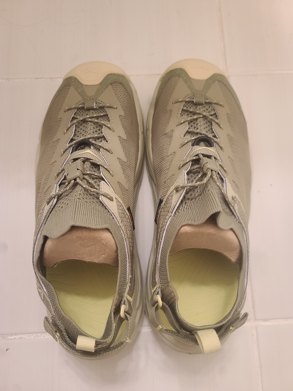 HOKA Light Olive Green Beach Shoes